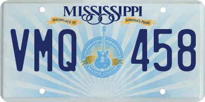 MS license plate VMQ458