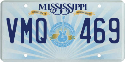 MS license plate VMQ469