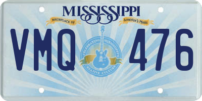 MS license plate VMQ476