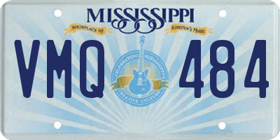 MS license plate VMQ484
