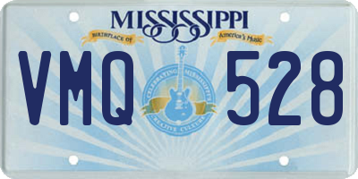 MS license plate VMQ528