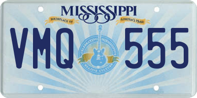 MS license plate VMQ555