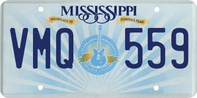 MS license plate VMQ559