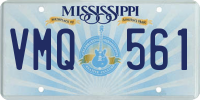 MS license plate VMQ561