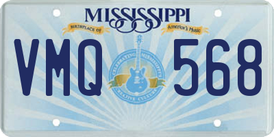 MS license plate VMQ568