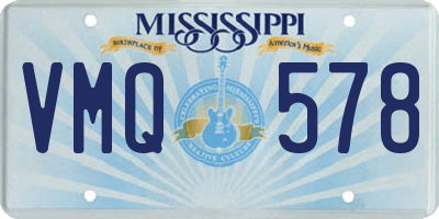 MS license plate VMQ578