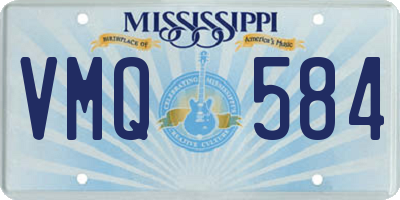 MS license plate VMQ584