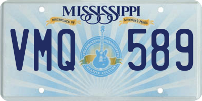 MS license plate VMQ589