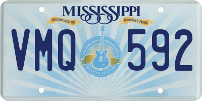 MS license plate VMQ592
