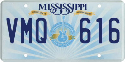 MS license plate VMQ616