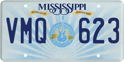 MS license plate VMQ623
