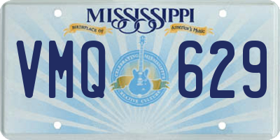 MS license plate VMQ629