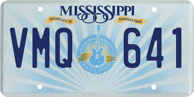 MS license plate VMQ641