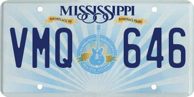 MS license plate VMQ646