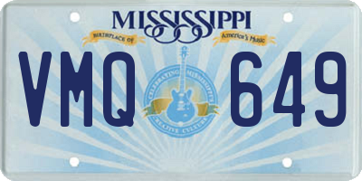 MS license plate VMQ649