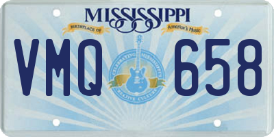 MS license plate VMQ658