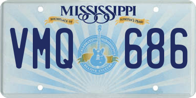 MS license plate VMQ686