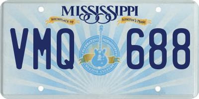 MS license plate VMQ688