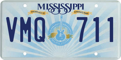 MS license plate VMQ711
