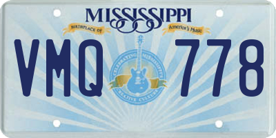 MS license plate VMQ778