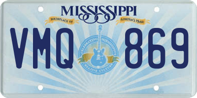 MS license plate VMQ869