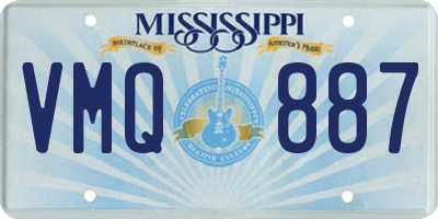 MS license plate VMQ887