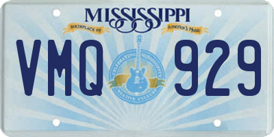 MS license plate VMQ929