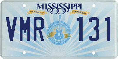 MS license plate VMR131