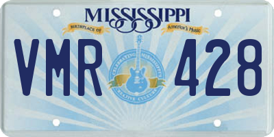 MS license plate VMR428