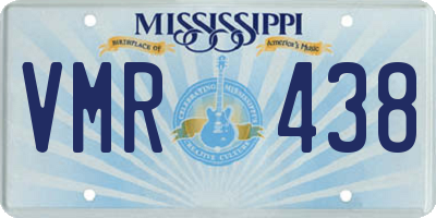 MS license plate VMR438