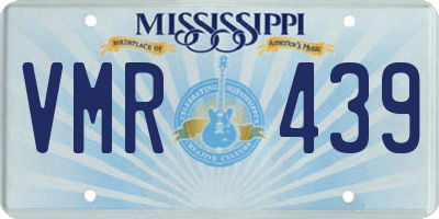 MS license plate VMR439