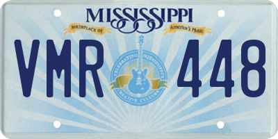 MS license plate VMR448