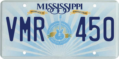 MS license plate VMR450