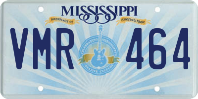 MS license plate VMR464