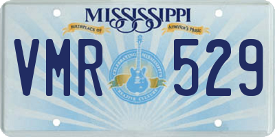 MS license plate VMR529