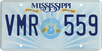 MS license plate VMR559