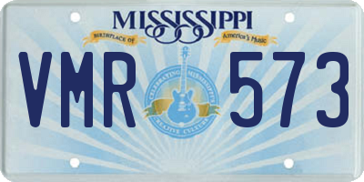 MS license plate VMR573