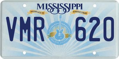 MS license plate VMR620