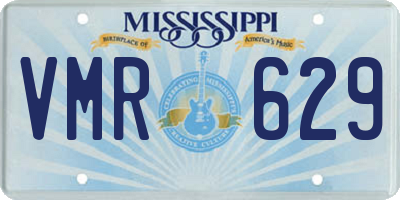 MS license plate VMR629