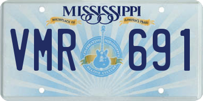 MS license plate VMR691
