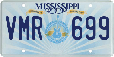 MS license plate VMR699