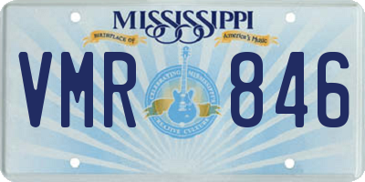 MS license plate VMR846