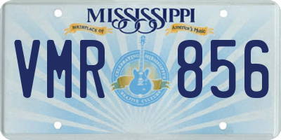 MS license plate VMR856