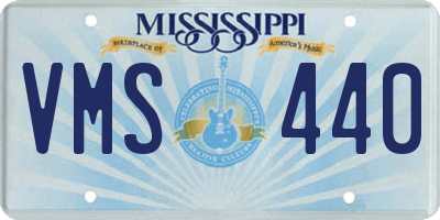 MS license plate VMS440