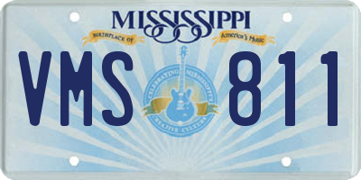 MS license plate VMS811