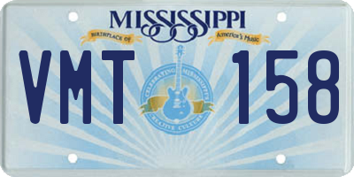 MS license plate VMT158