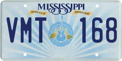 MS license plate VMT168