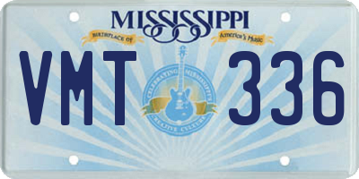 MS license plate VMT336