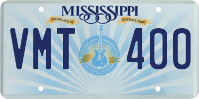 MS license plate VMT400