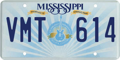 MS license plate VMT614